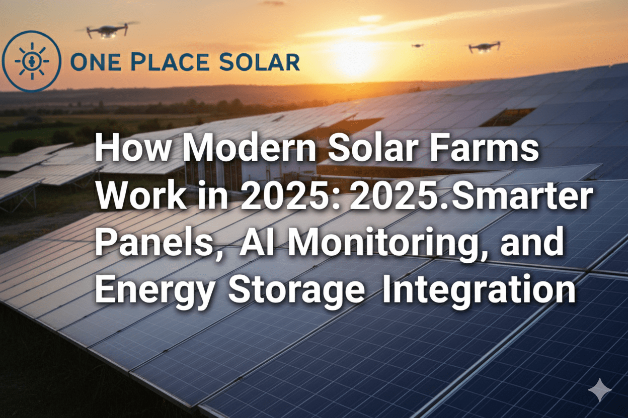 How Modern Solar Farms Work in 2025: Smarter Panels, AI Monitoring, and Energy Storage Integration  