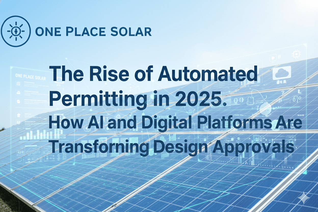The Rise of Automated Solar Permitting in 2025 How AI and Digital Platforms Are Transforming Design Approvals