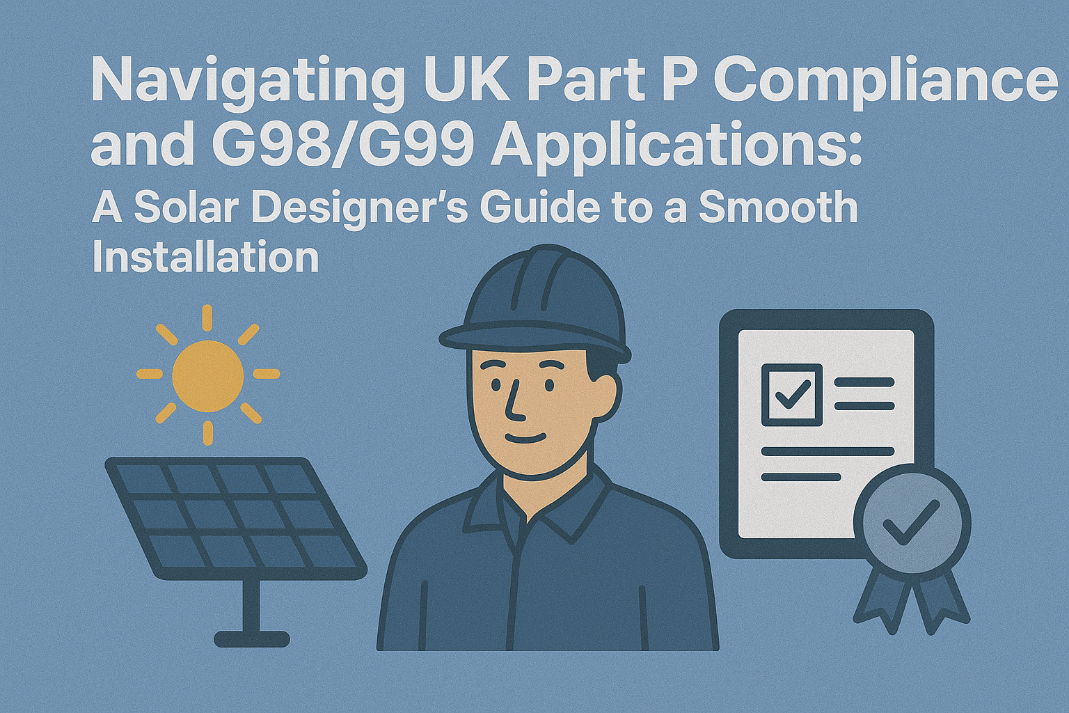 Navigating UK Part P Compliance and G98G99 Applications A Solar Designer's Guide to a Smooth Installation