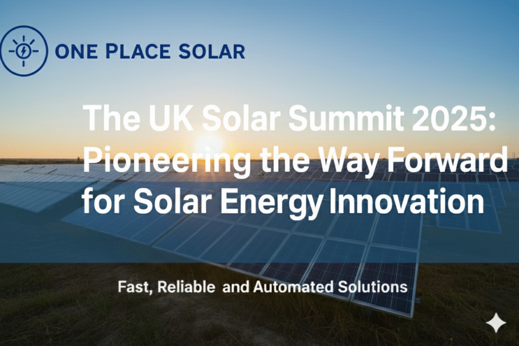 The UK Solar Summit 2025